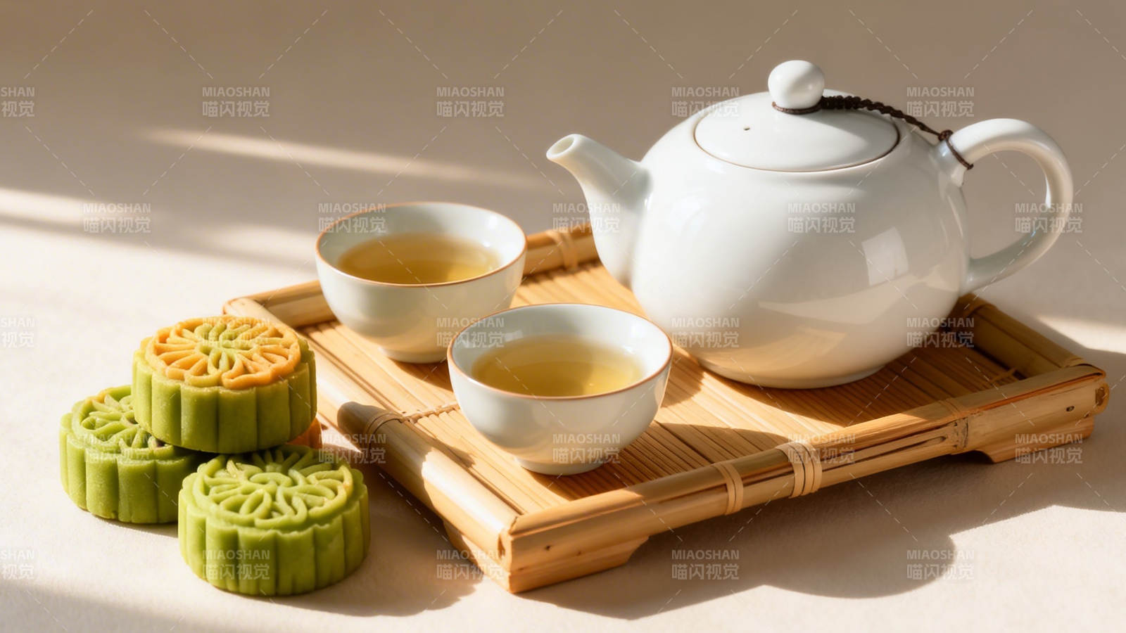 茶香伴月饼 午后静享时光图片
