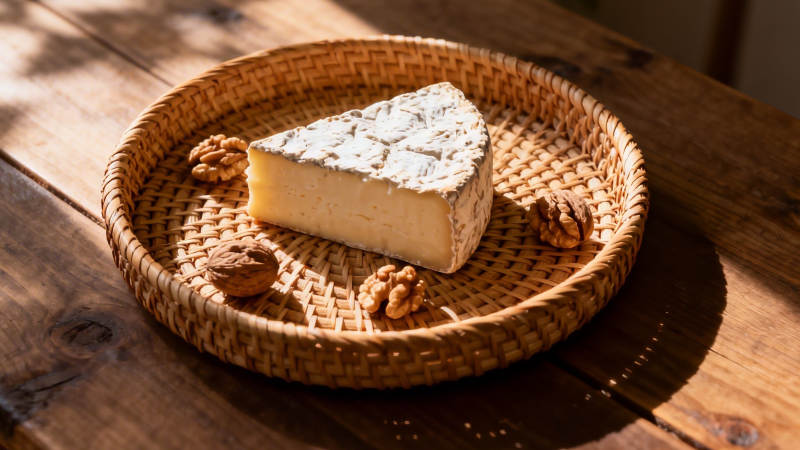 蓝纹奶酪配核桃 阳光午后享图片