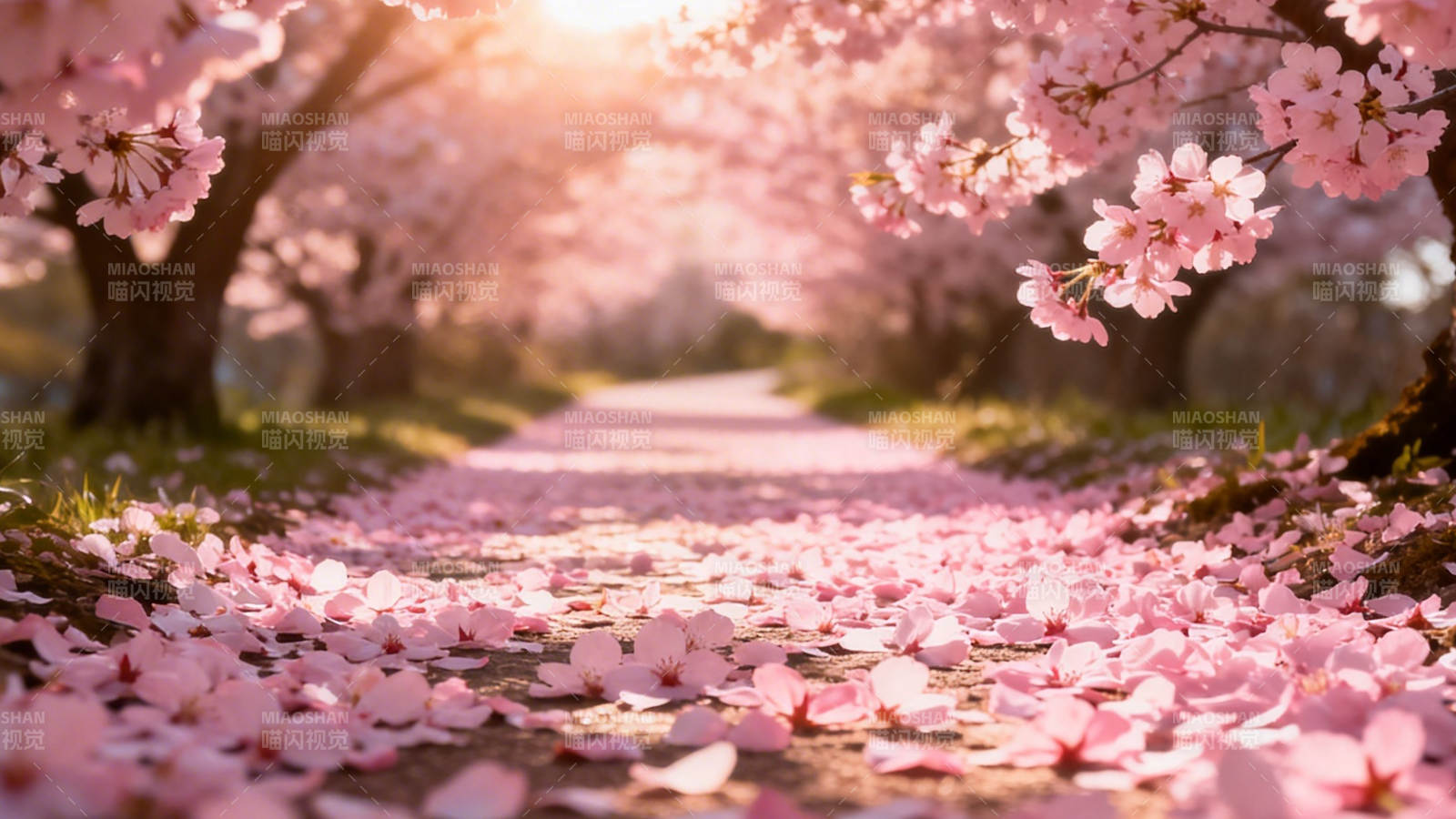 樱花小径 春日浪漫图片