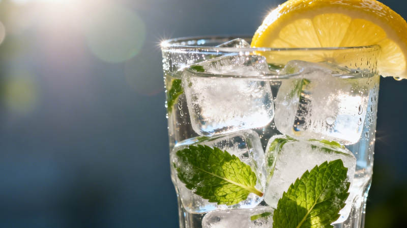 冰柠薄荷水 清凉一夏图片