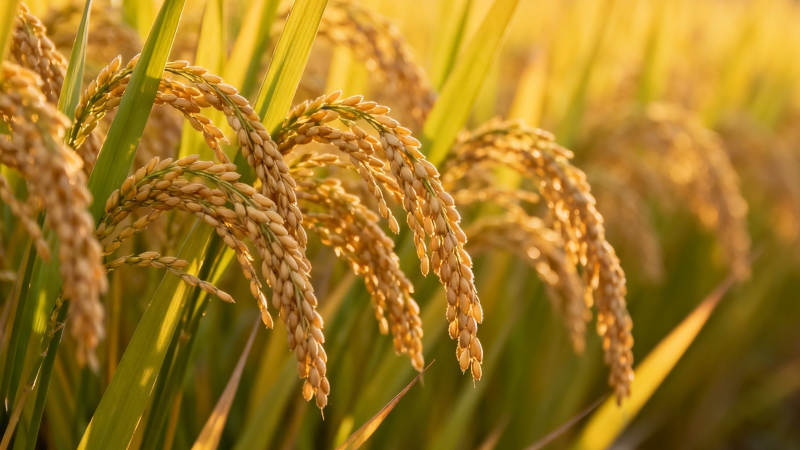 金黄稻穗迎丰收图片