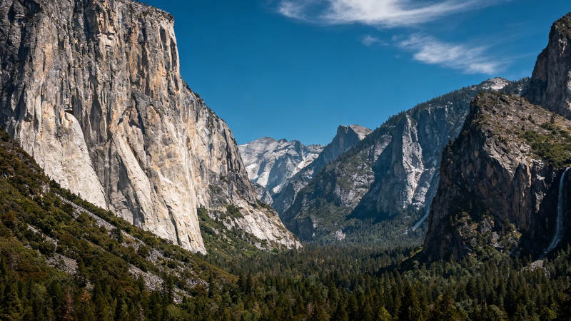 优胜美地峡谷风光图片
