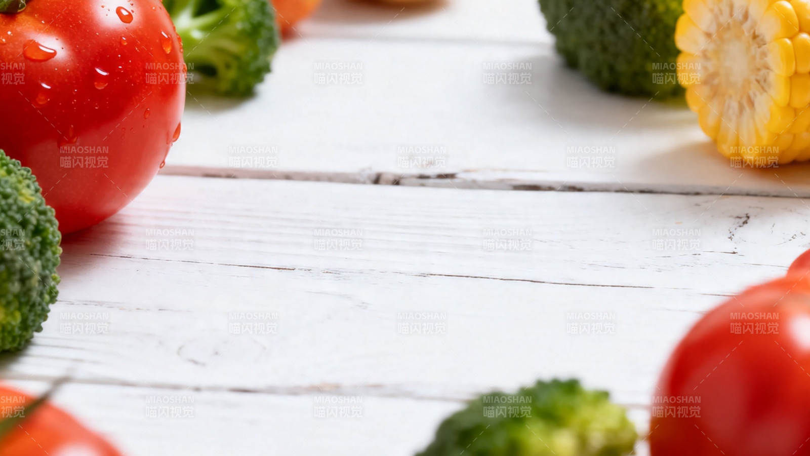 新鲜蔬果摆盘 健康美味图片