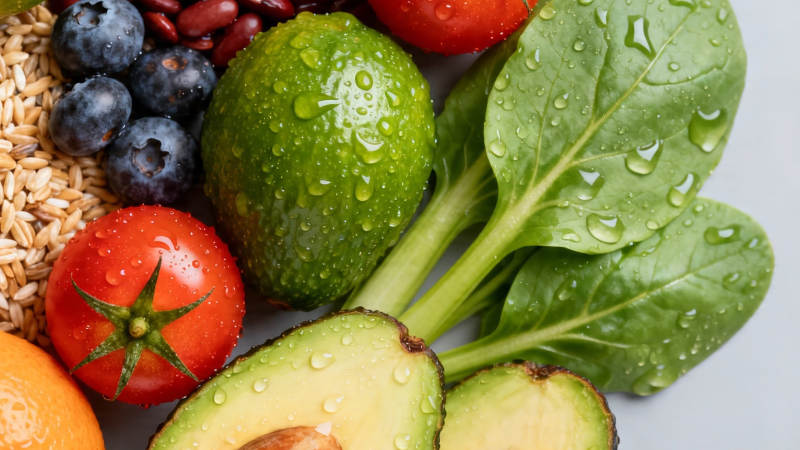 新鲜蔬果拼盘 健康美味图片