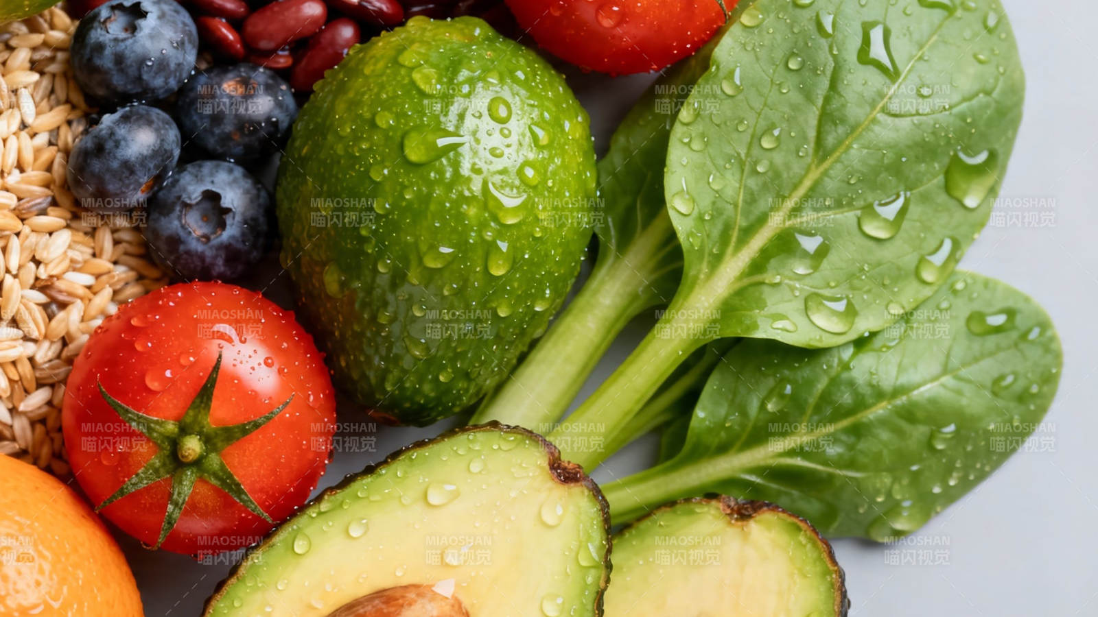 新鲜蔬果拼盘 健康美味图片