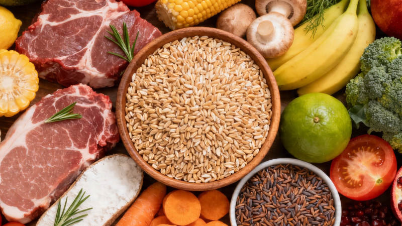 均衡膳食 谷物肉蔬果搭配图片