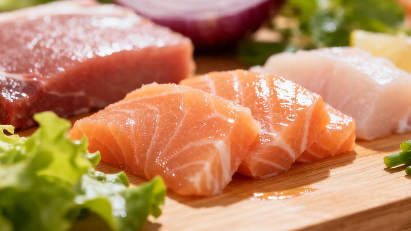 新鲜生鱼片拼盘图片