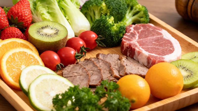 均衡膳食 蔬果肉类搭配图片