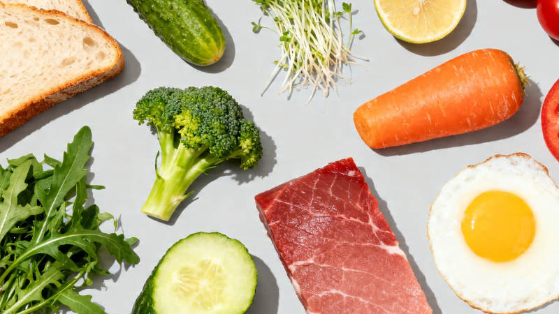 均衡膳食 蔬果肉蛋全都有图片