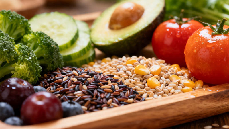 健康食材拼盘 蔬果谷物荟萃图片