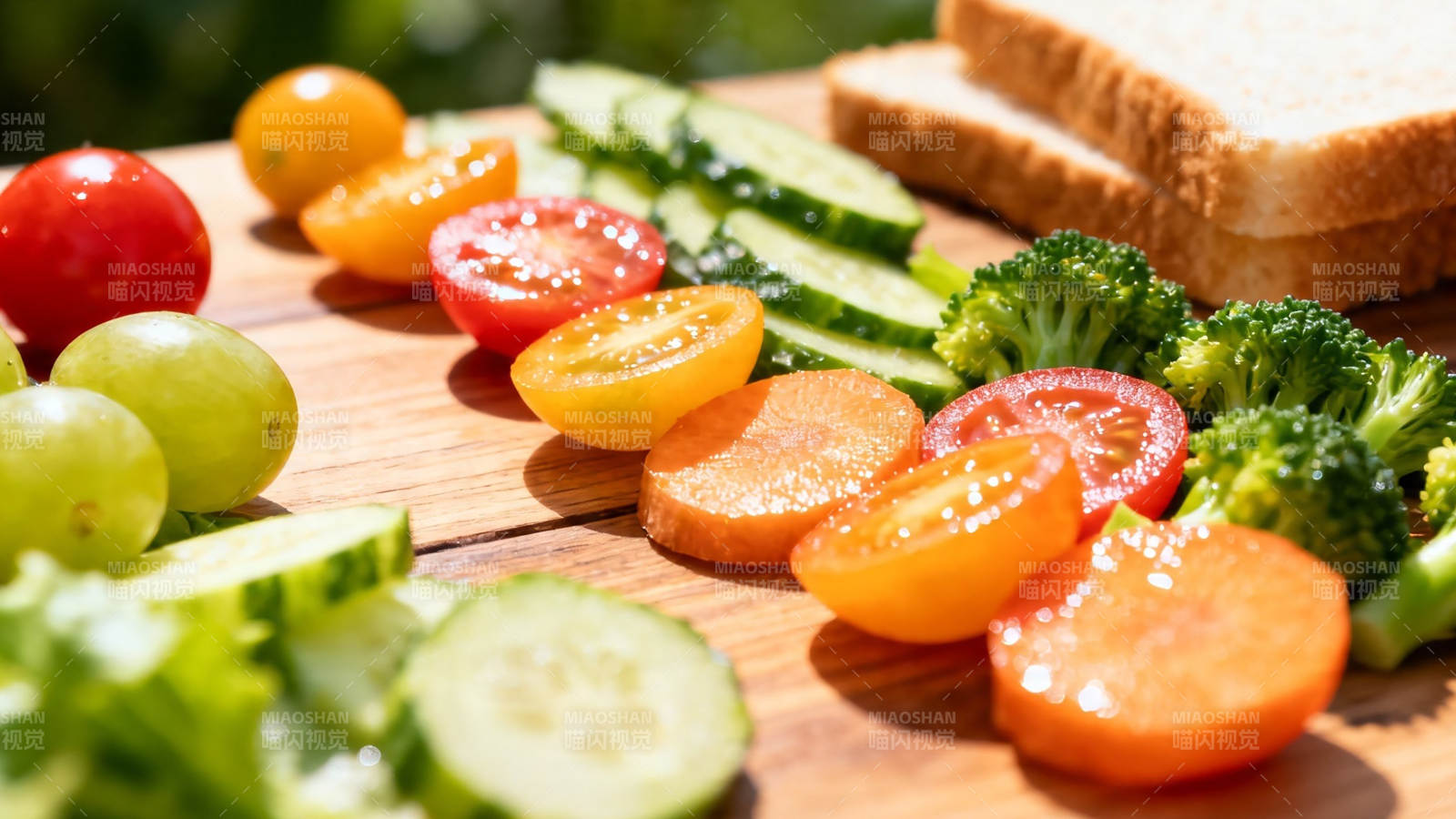 新鲜蔬果拼盘 健康美味图片