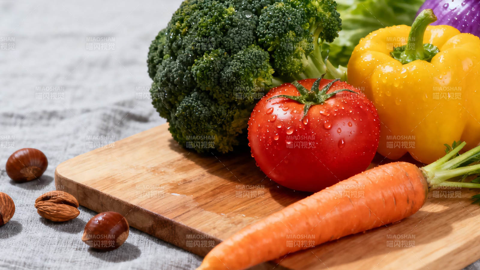 新鲜蔬果拼盘 健康美味图片