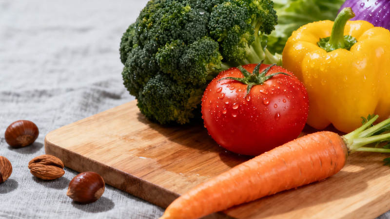 新鲜蔬果拼盘 健康美味图片