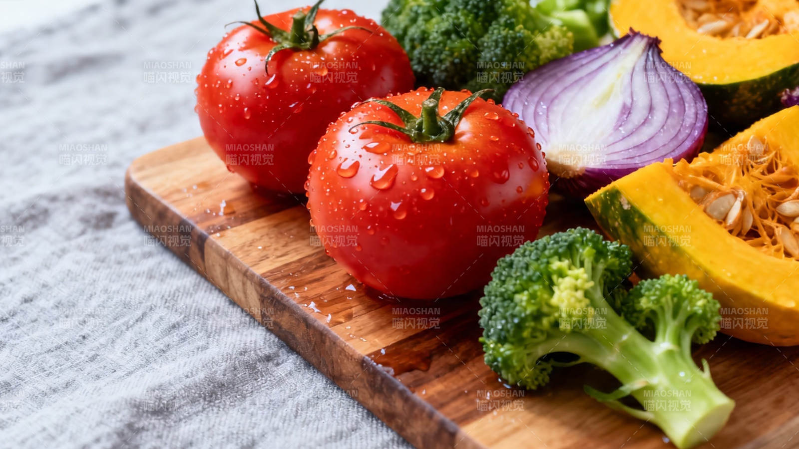 新鲜蔬果拼盘 健康美味图片