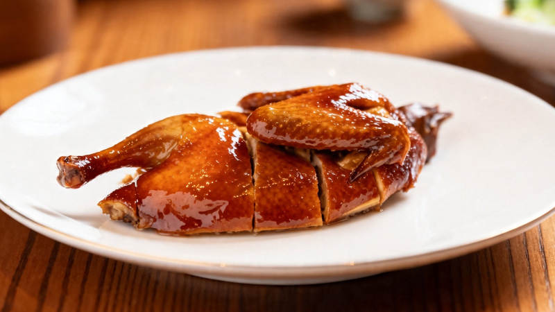 酱香脆皮烤鸡 色泽诱人图片