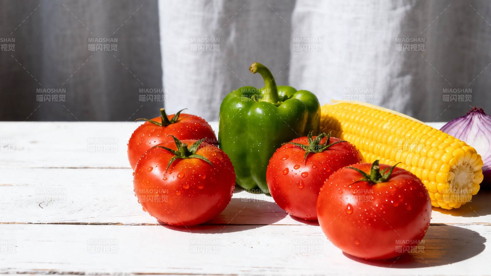 新鲜蔬果静物图图片