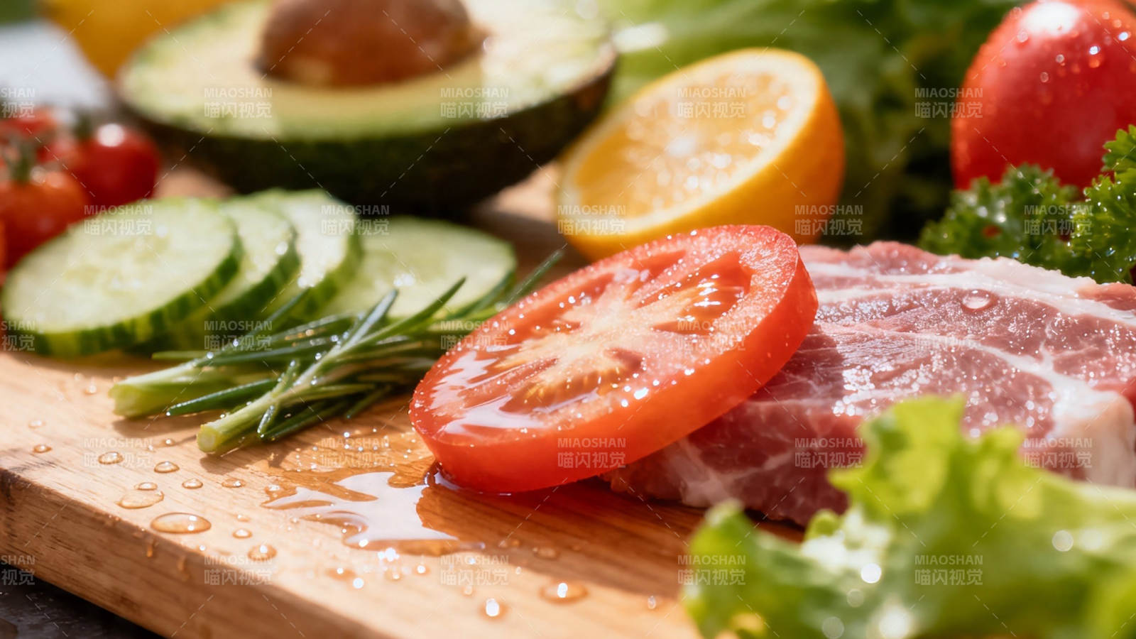 新鲜食材配肉 健康美味一餐图片