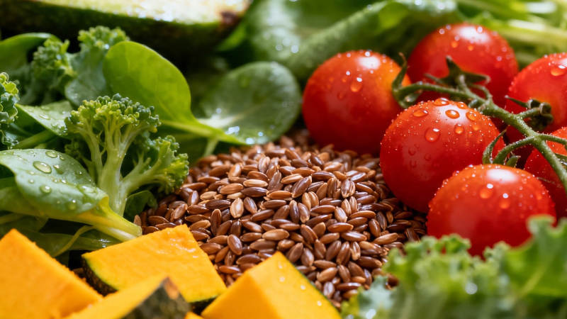 新鲜蔬果谷物 健康饮食之选图片