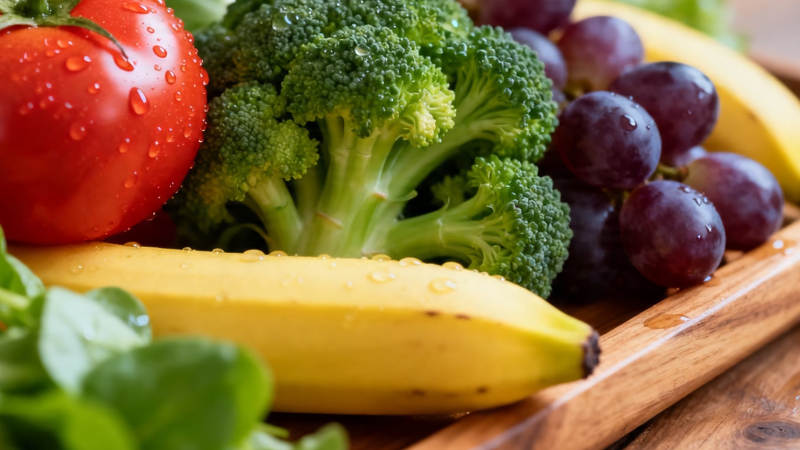 新鲜蔬果拼盘 健康美味图片