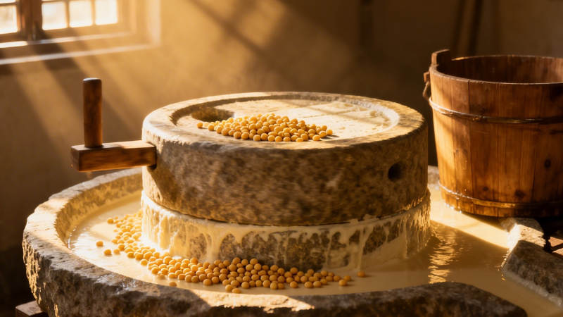 石磨豆浆 古法飘香图片