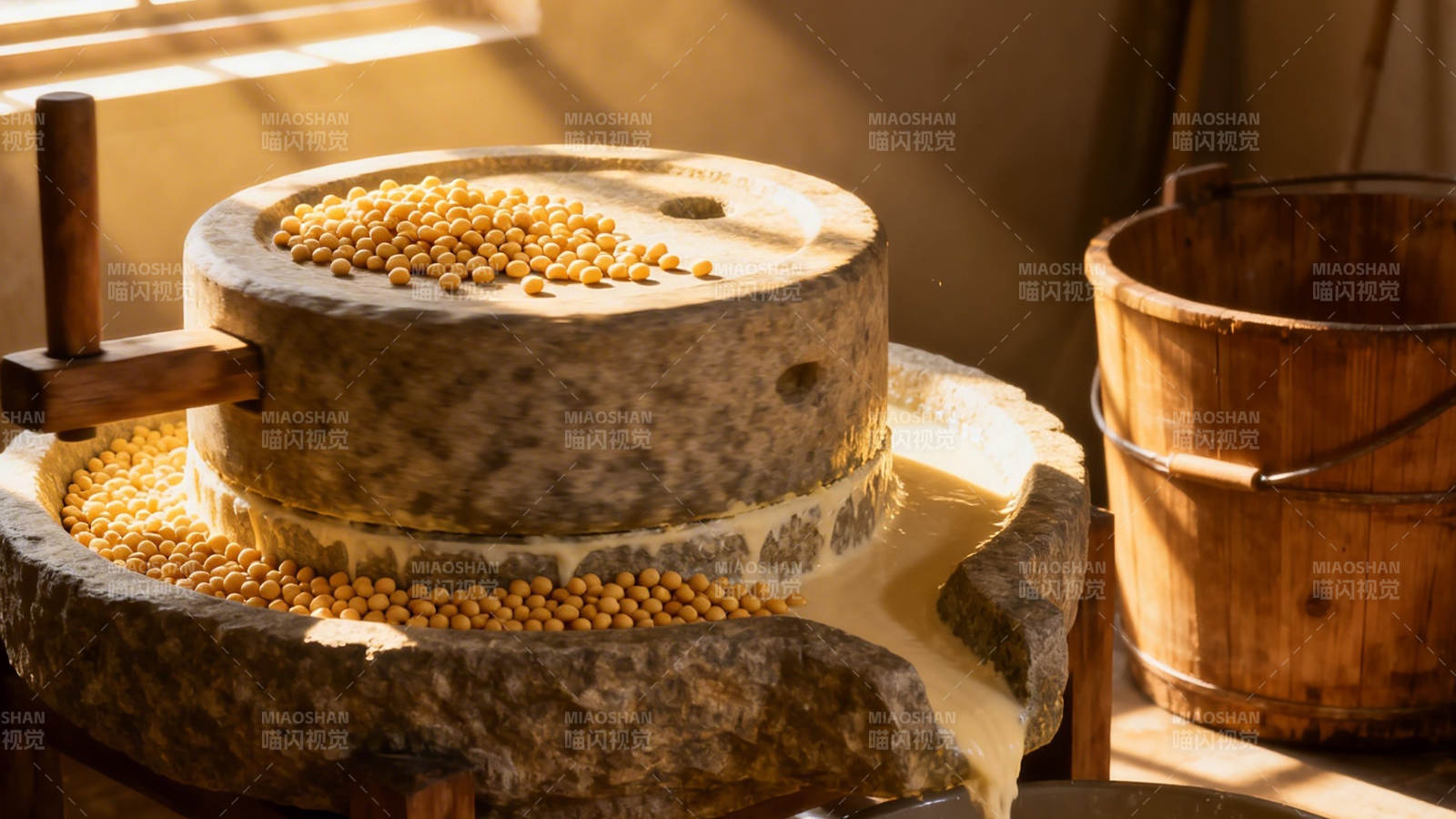 石磨豆浆 古法醇香图片