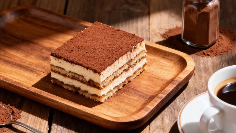 提拉米苏配咖啡 午后甜享图片