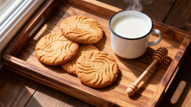 晨光饼干牛奶 温馨早餐时光图片