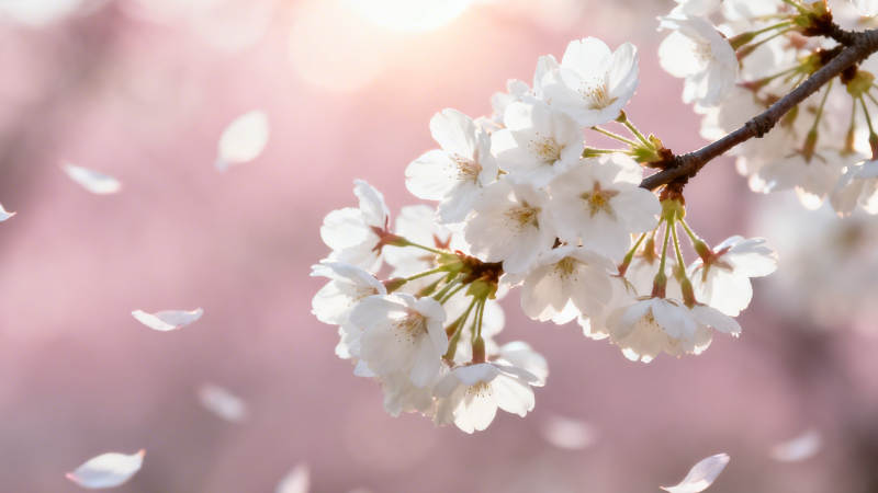 樱花飞舞 春日浪漫图片