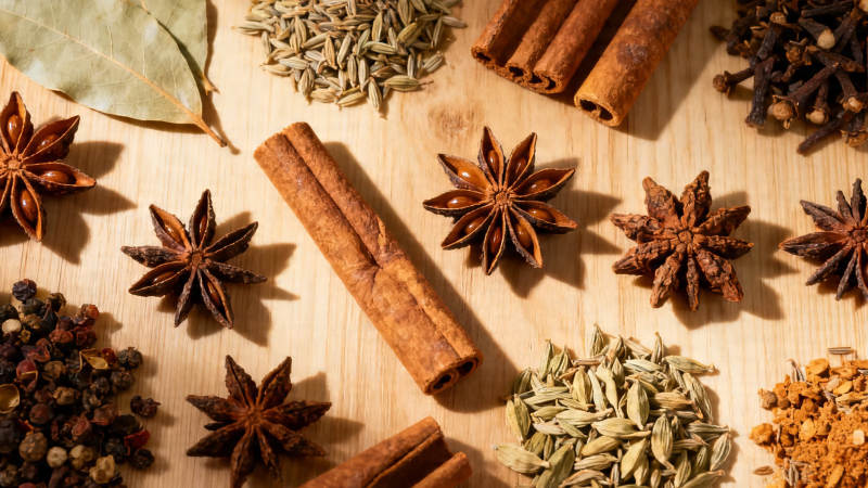 香料盛宴 八角桂皮茴香等图片