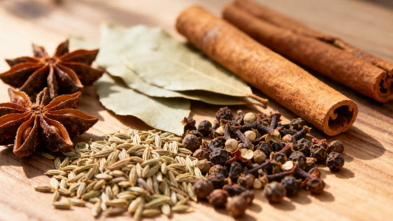 香料合集 八角桂皮香叶等图片