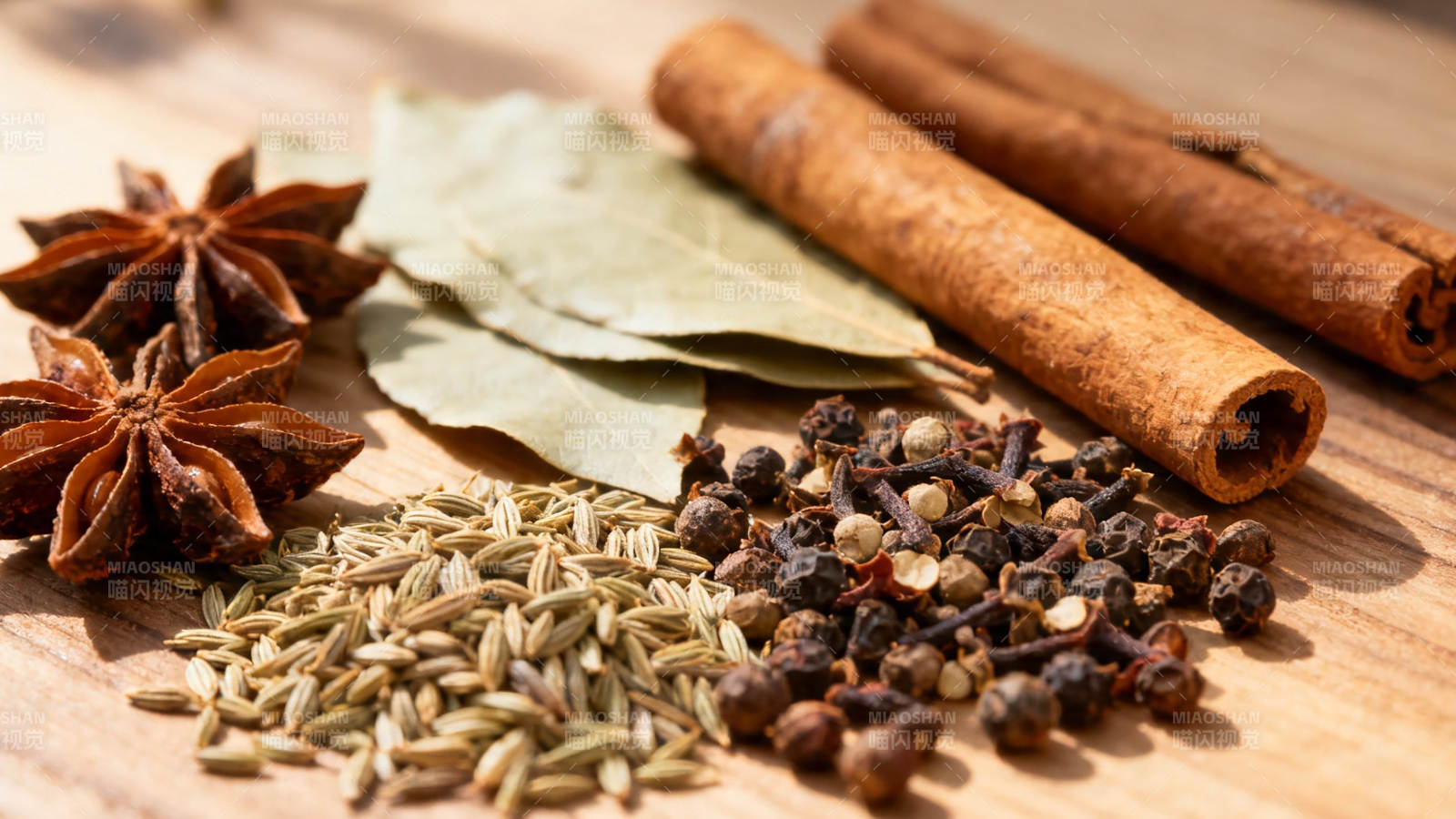 香料合集 八角桂皮香叶等图片