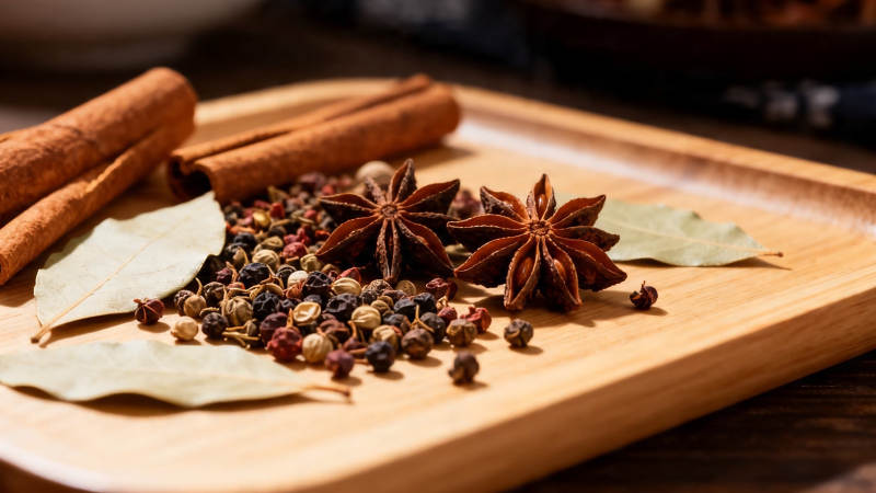 香料荟萃 八角桂皮香叶胡椒图片