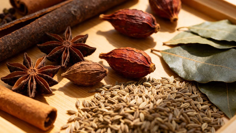 香料荟萃 八角桂皮香叶等图片