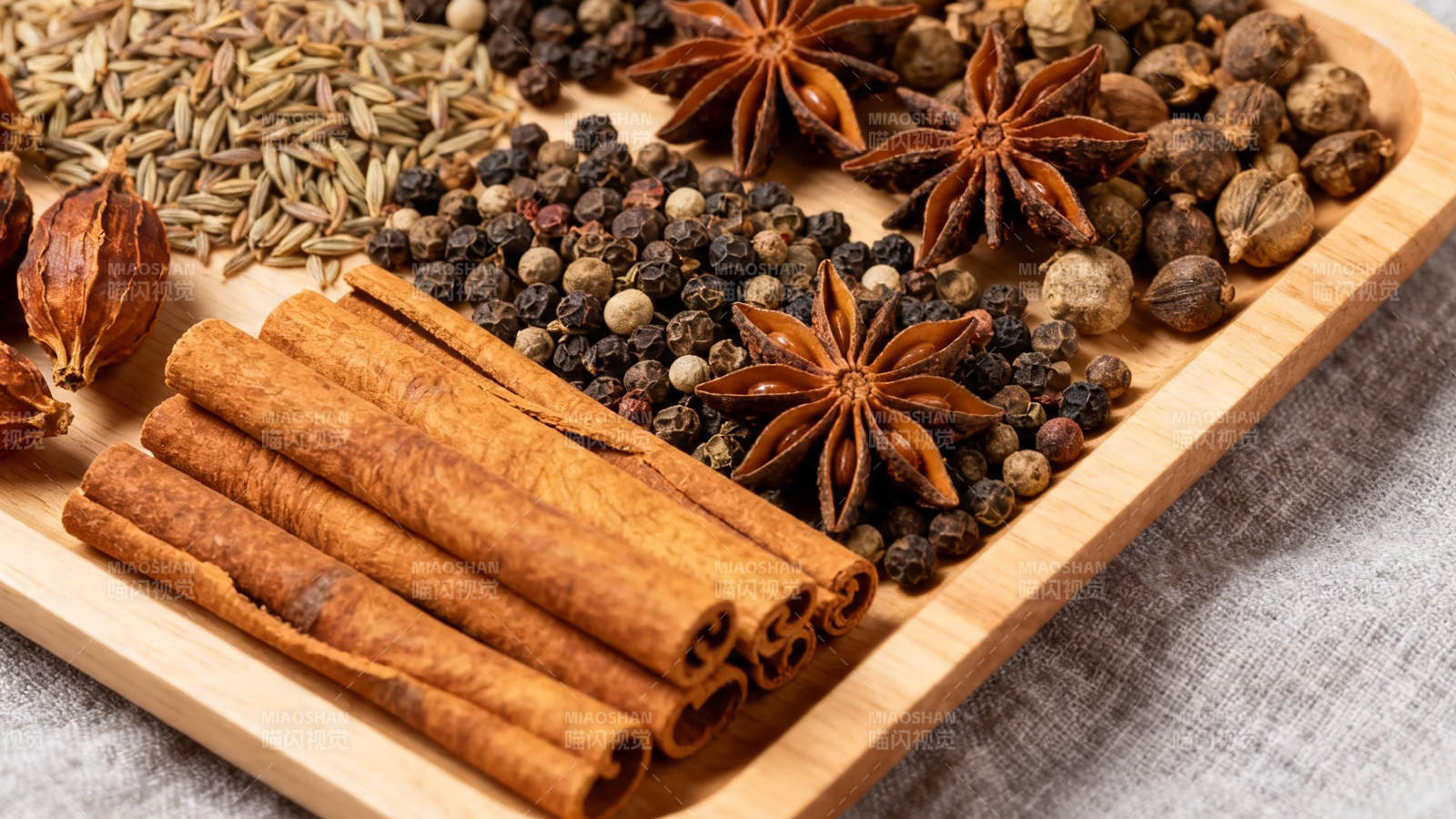 香料合集 八角桂皮胡椒等图片