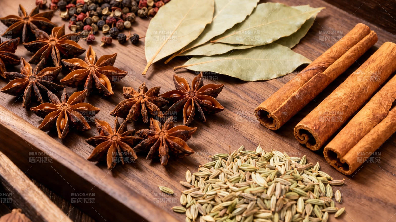 香料合集 八角桂皮香叶等图片