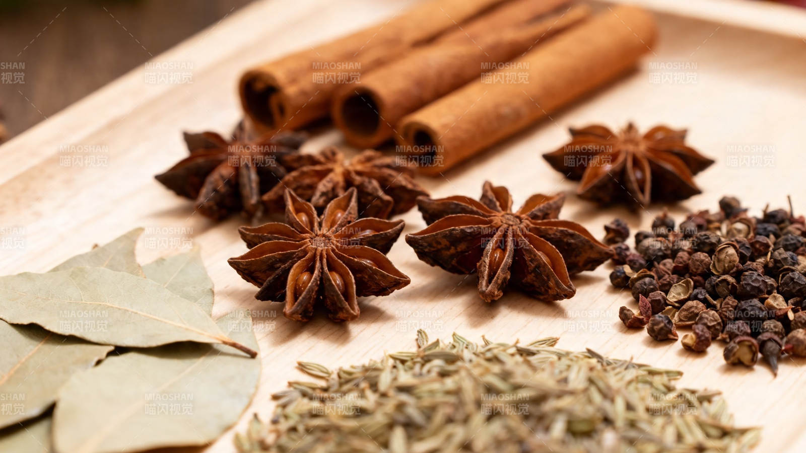 香料合集 八角桂皮香叶等图片