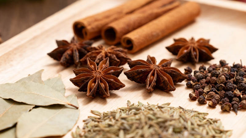 香料合集 八角桂皮香叶等图片