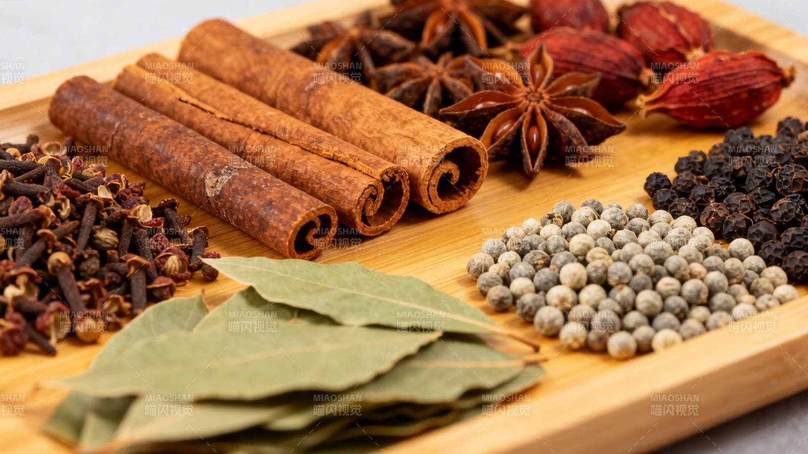 香料合集 桂皮八角胡椒等图片