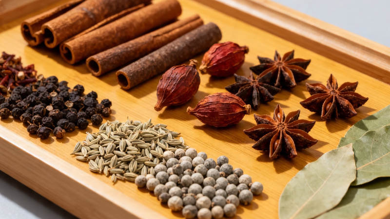 香料合集 八角桂皮香叶等图片