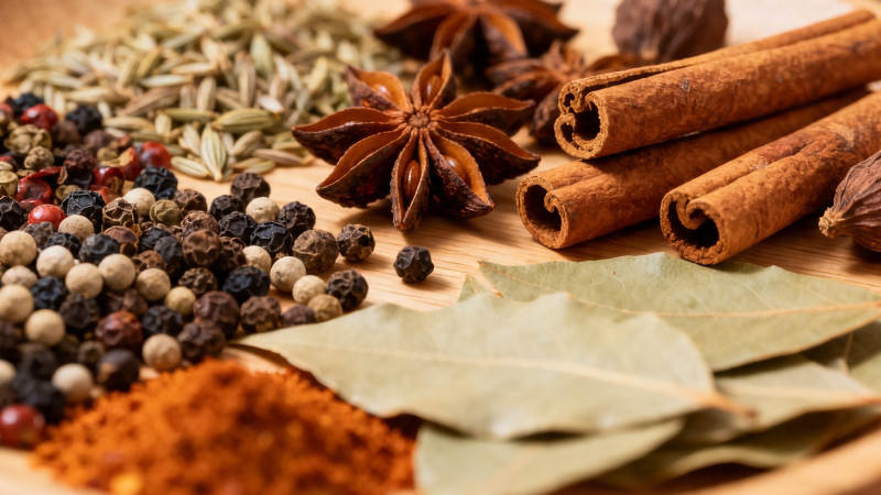 香料盛宴 八角桂皮胡椒等图片
