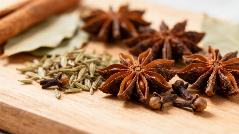 八角桂皮香料组合图片