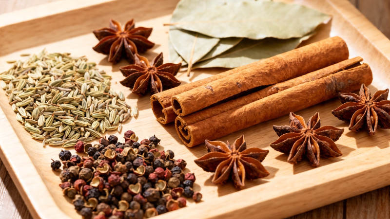 香料荟萃 八角桂皮香叶花椒图片