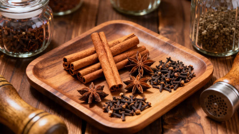 香料木盘 肉桂八角丁香图片