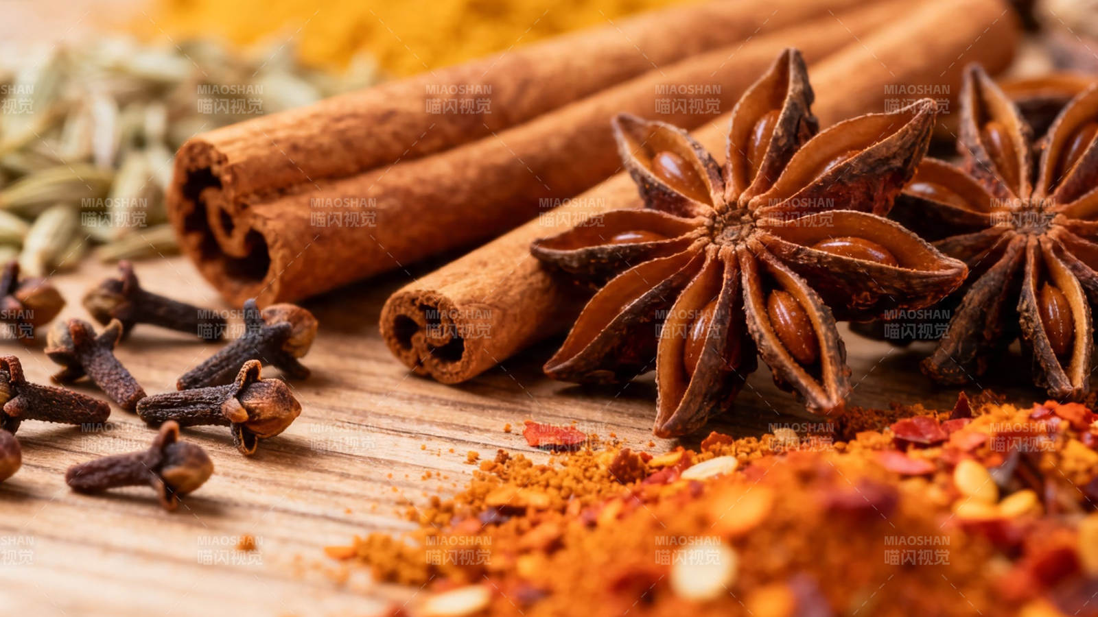 香料荟萃 肉桂八角丁香辣椒粉图片