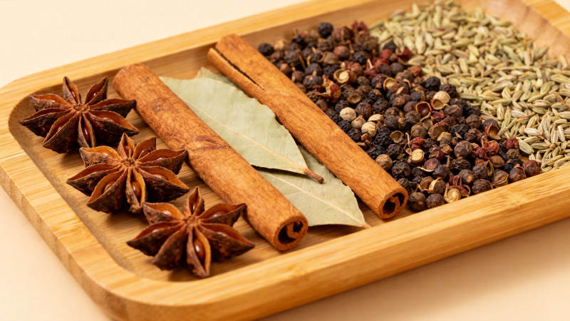 香料拼盘 八角桂皮花椒等图片