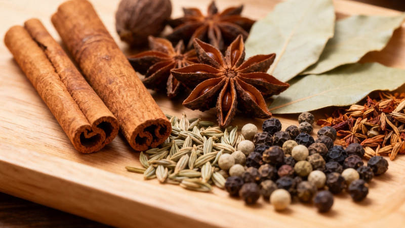 香料荟萃 八角桂皮胡椒等图片