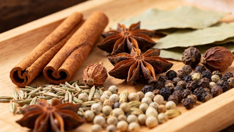 香料荟萃 八角桂皮胡椒等图片