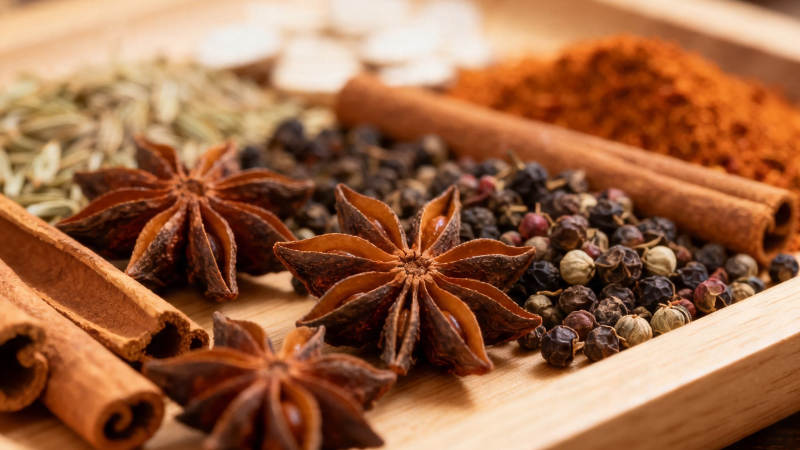 香料荟萃 八角桂皮胡椒等图片