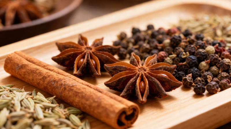 香料荟萃 八角桂皮胡椒等图片