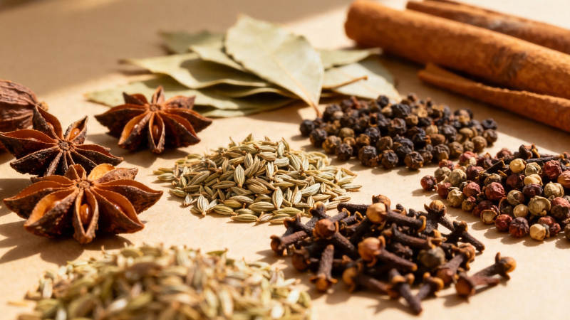 香料合集 八角桂皮花椒等图片